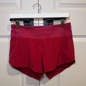 lululemon athletica Women's Athletic Skort Shorts in Deep Rose